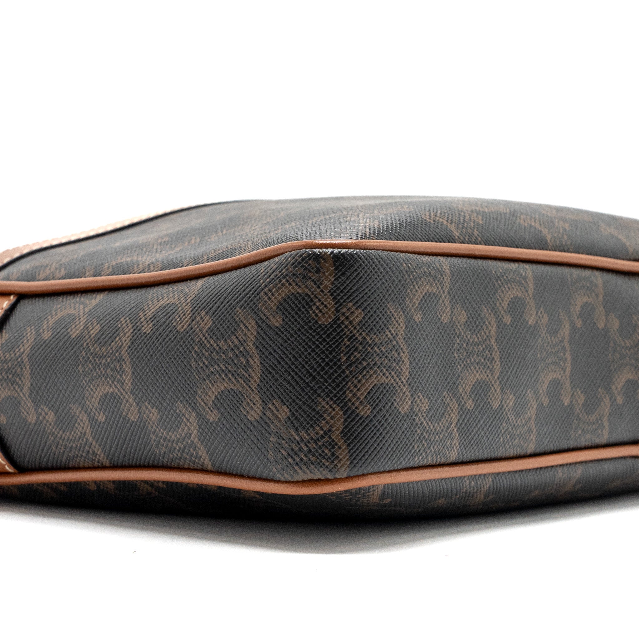 CELINE PATAPANS BAG TRIOMPHE CANVAS/LEATHER BROWN GHW