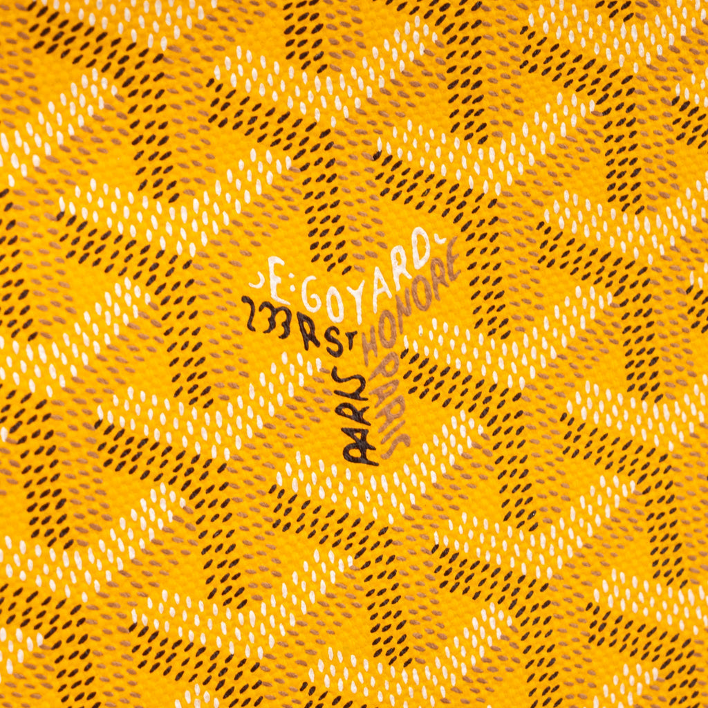 GOYARD CLUTCH BAG CANVAS YELLOW SHW