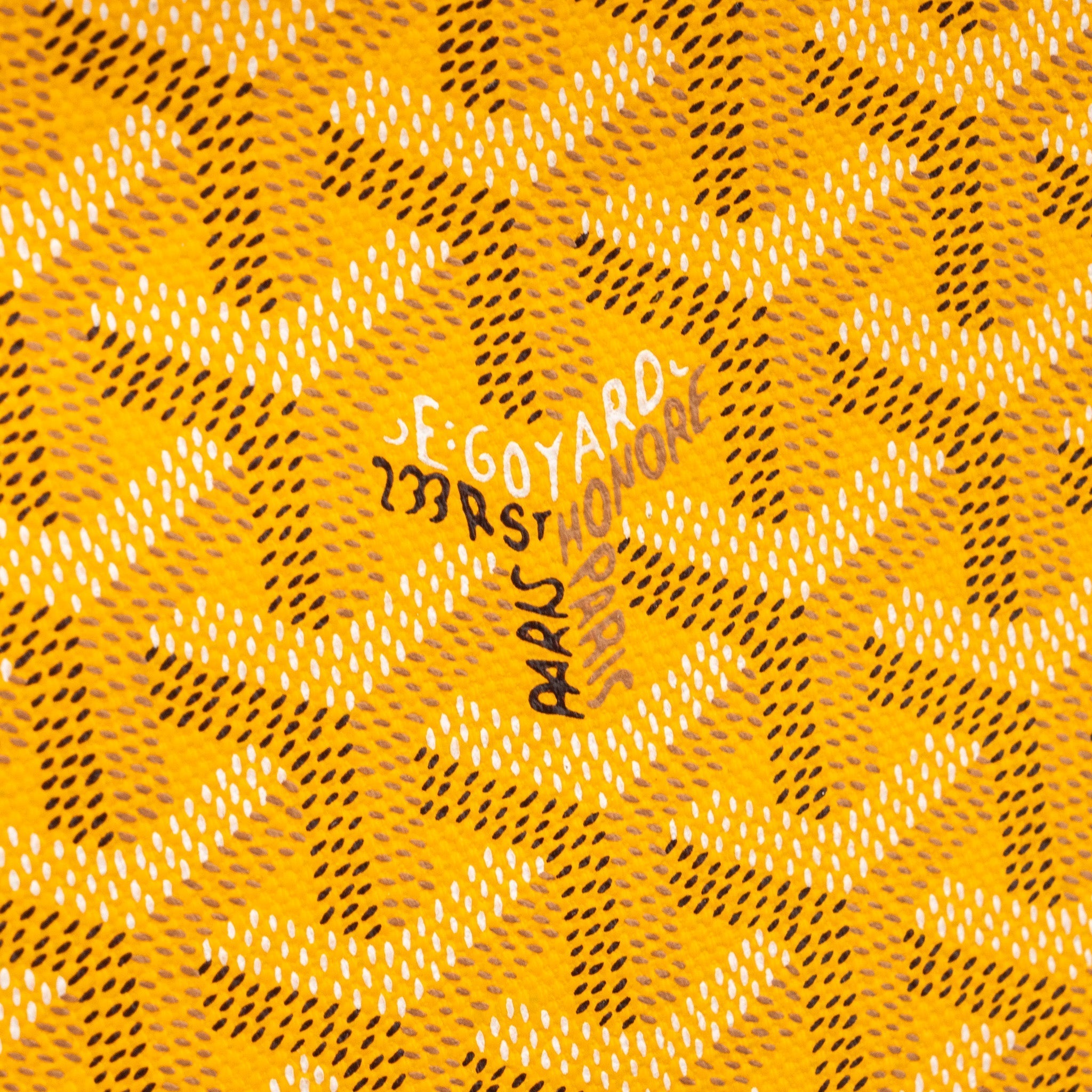 GOYARD CLUTCH BAG CANVAS YELLOW SHW