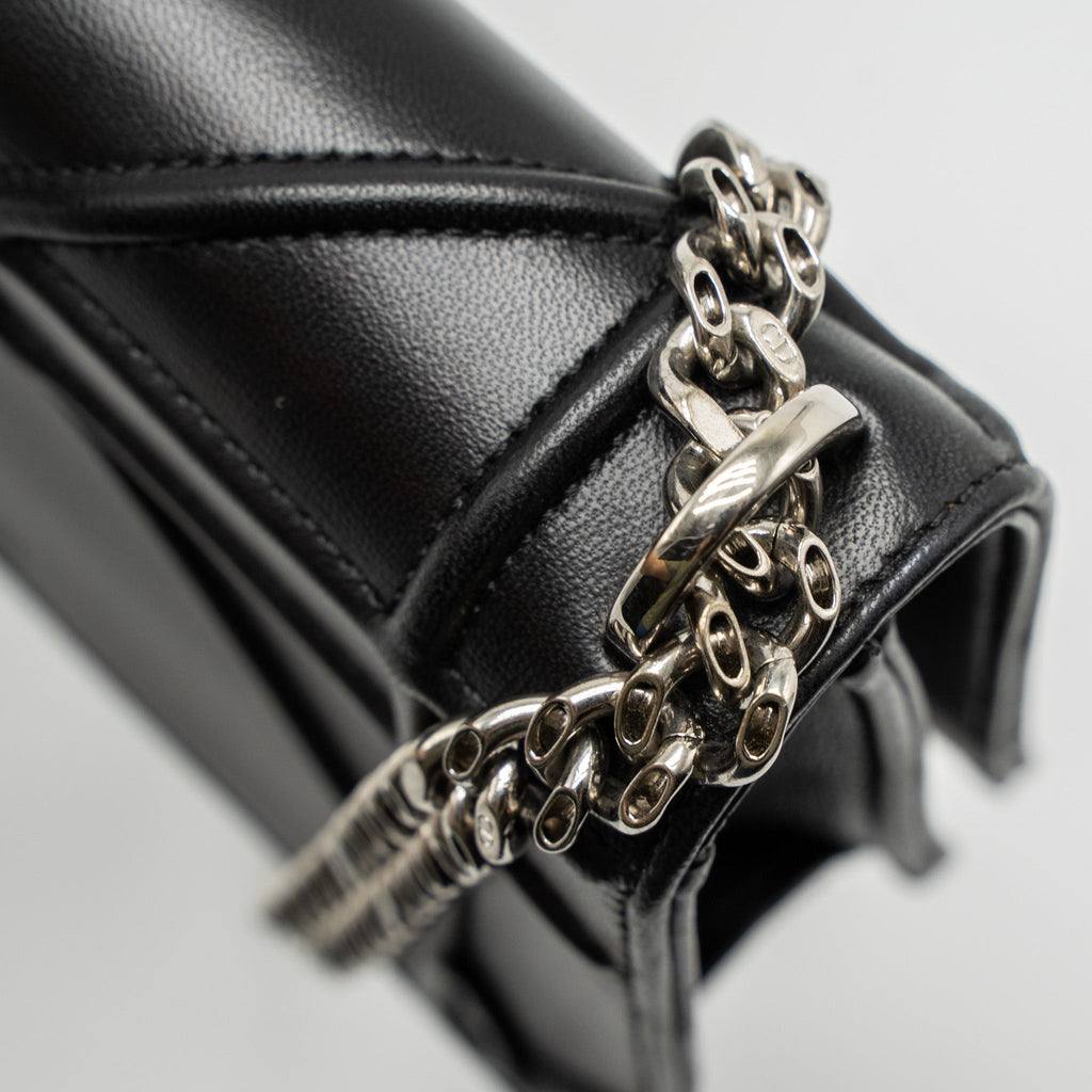 DIOR MINI DIORAMA BAG CALFSKIN BLACK SHW