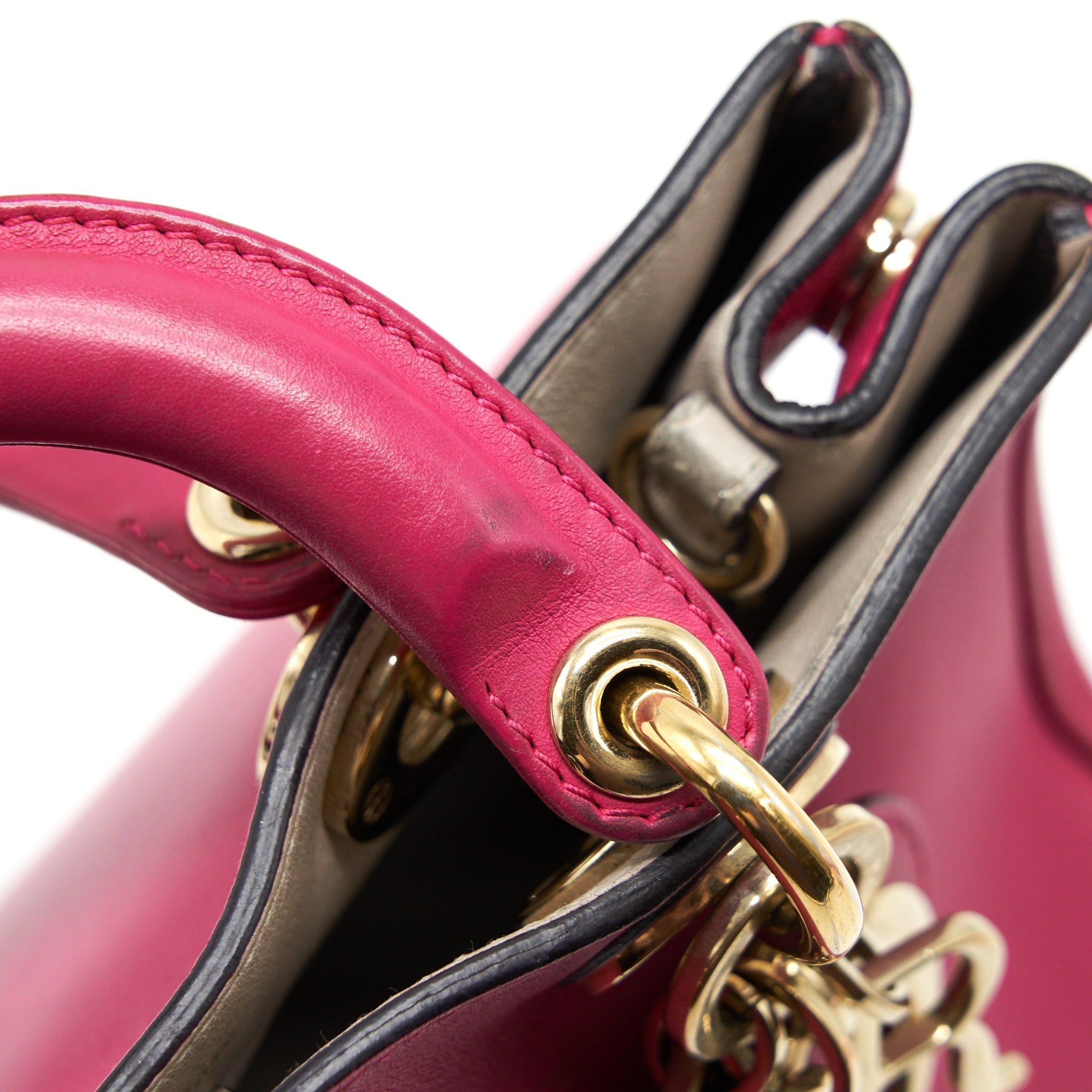 DIOR DIORISSIMO MINI TOTE BAG PINK