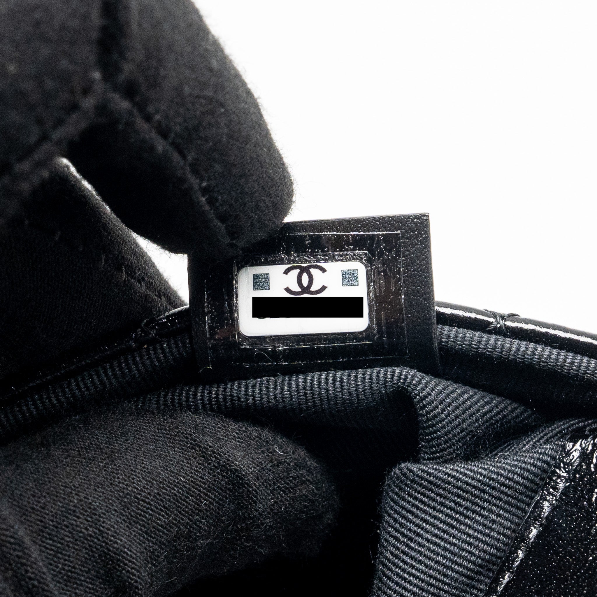 CHANEL 24S MINI 31 CLUTCH SHINY LAMBSKIN BLACK LGHW (MICROCHIP)