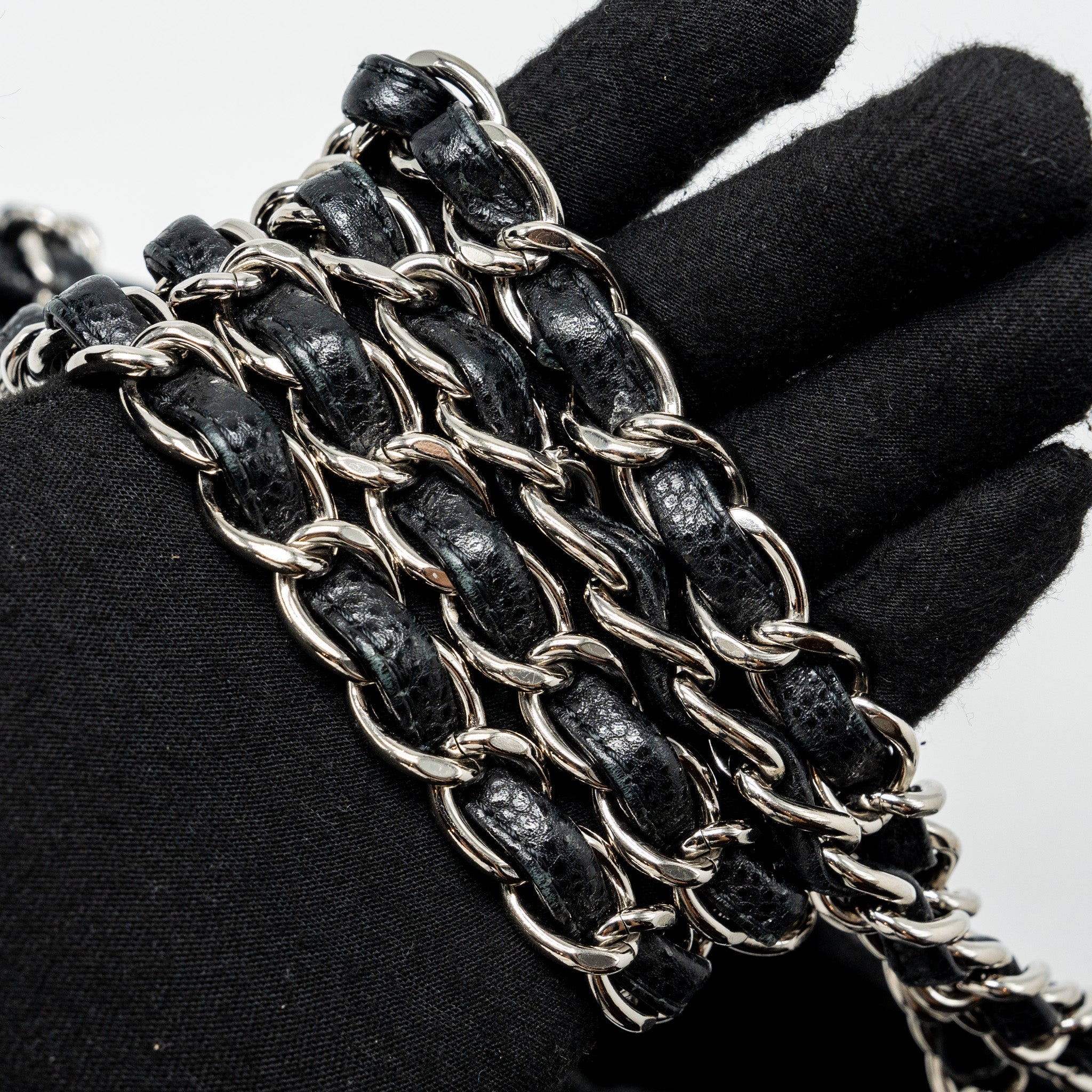 CHANEL MATTRESSES CHAIN TOTE BAG CAVIAR BLACK SHW