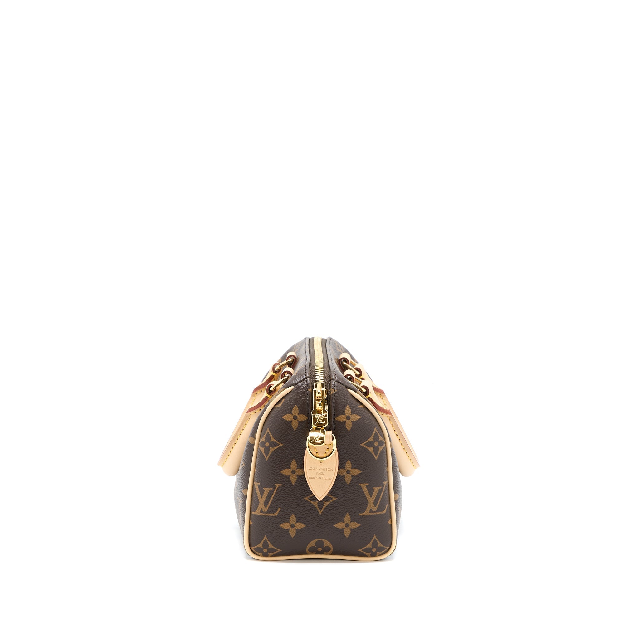 LOUIS VUITTON SPEEDY BANDOULIERE 20 MONOGRAM CANVAS WITH FUCHSIA STRAP