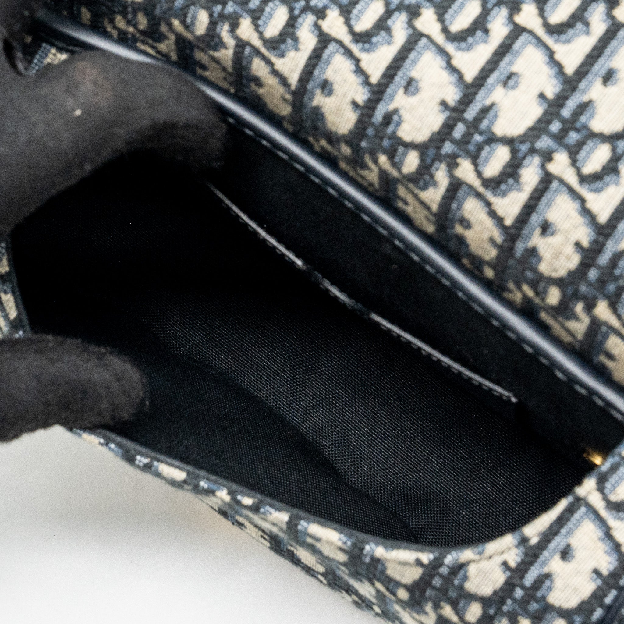 DIOR BOBBY BAG BLUE DIOR OBLIQUE JACQUARD GHW