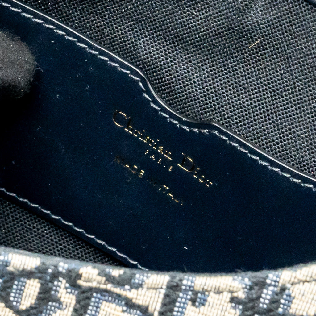 DIOR BOBBY BAG BLUE DIOR OBLIQUE JACQUARD GHW