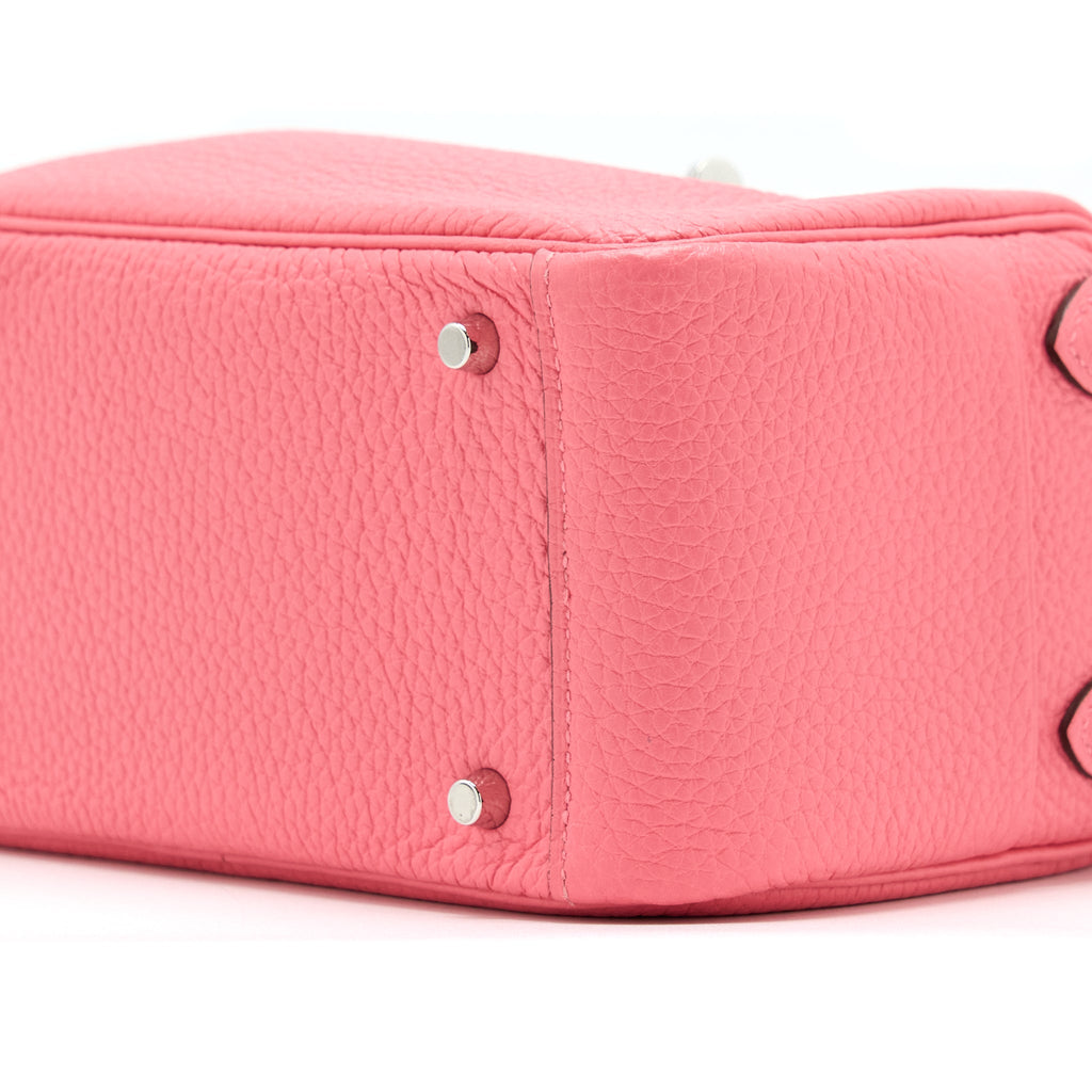 HERMES MINI LINDY CLEMENCE 8W ROSE AZALEE SHW