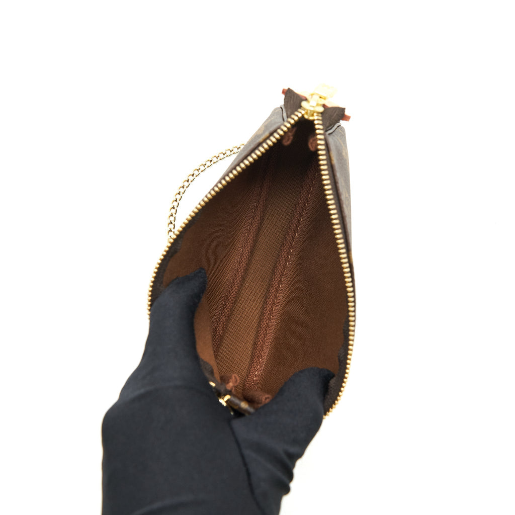 LOUIS VUITTON MINI POCHETTE MONOGRAM CANVAS GHW