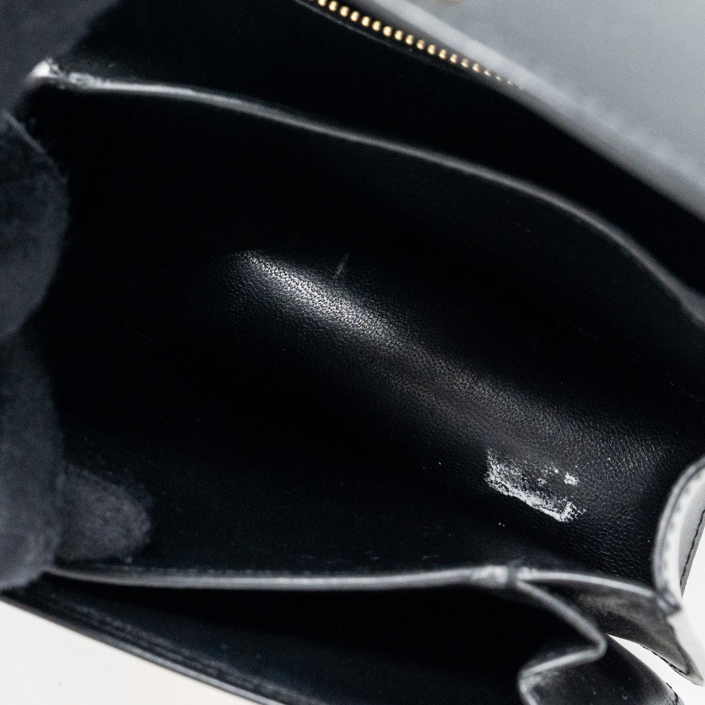 CELINE MINI CLASSIC BOX BAG CALFSKIN BLACK GHW