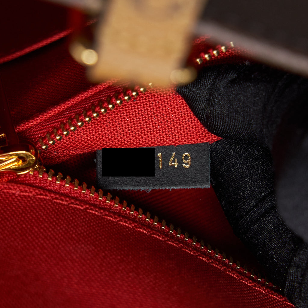 LOUIS VUITTON ON THE GO GM MONOGRAM REVERSE CANVAS GHW