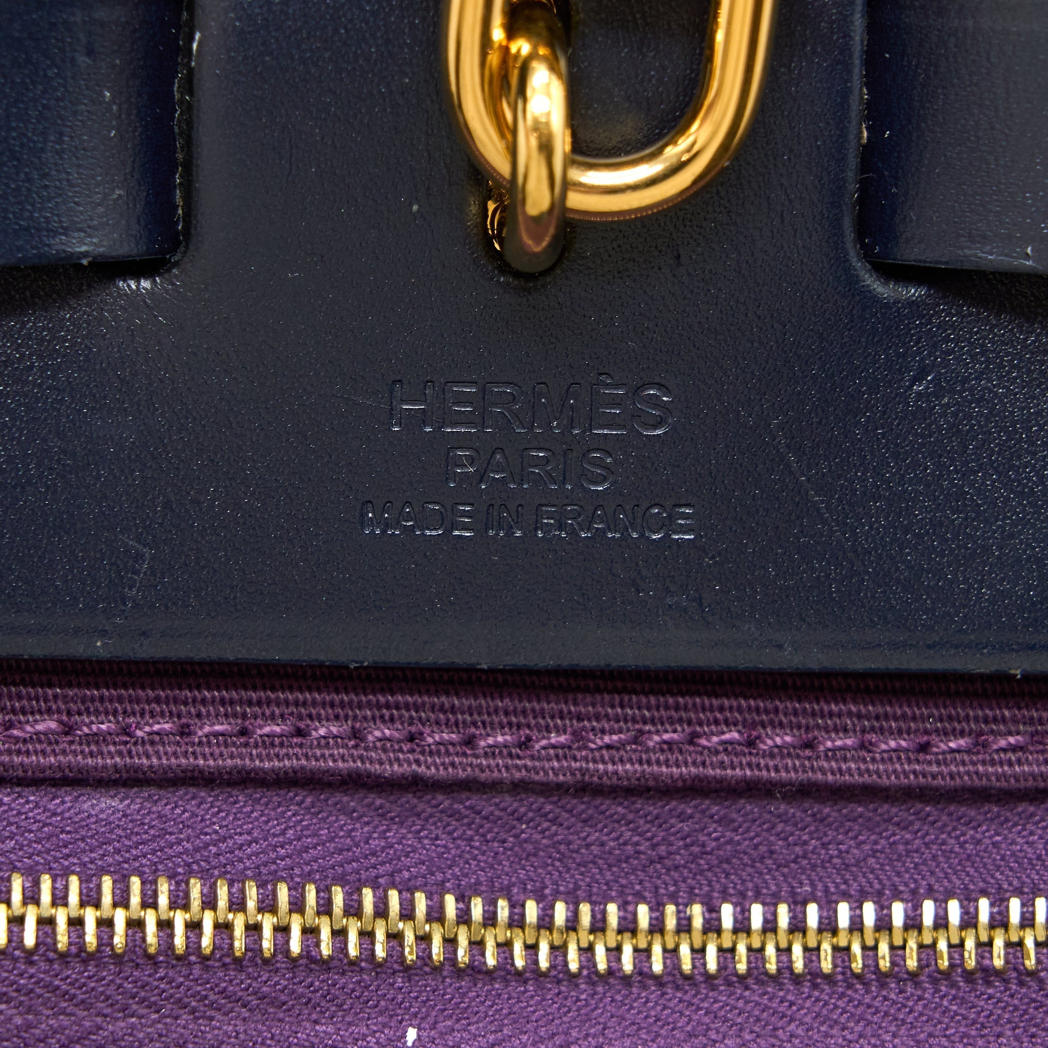 HERMES HERBAG 31 ZIP BAG CANVAS/VACHE HUNTER CASSIE/BLEU INDIGO GHW