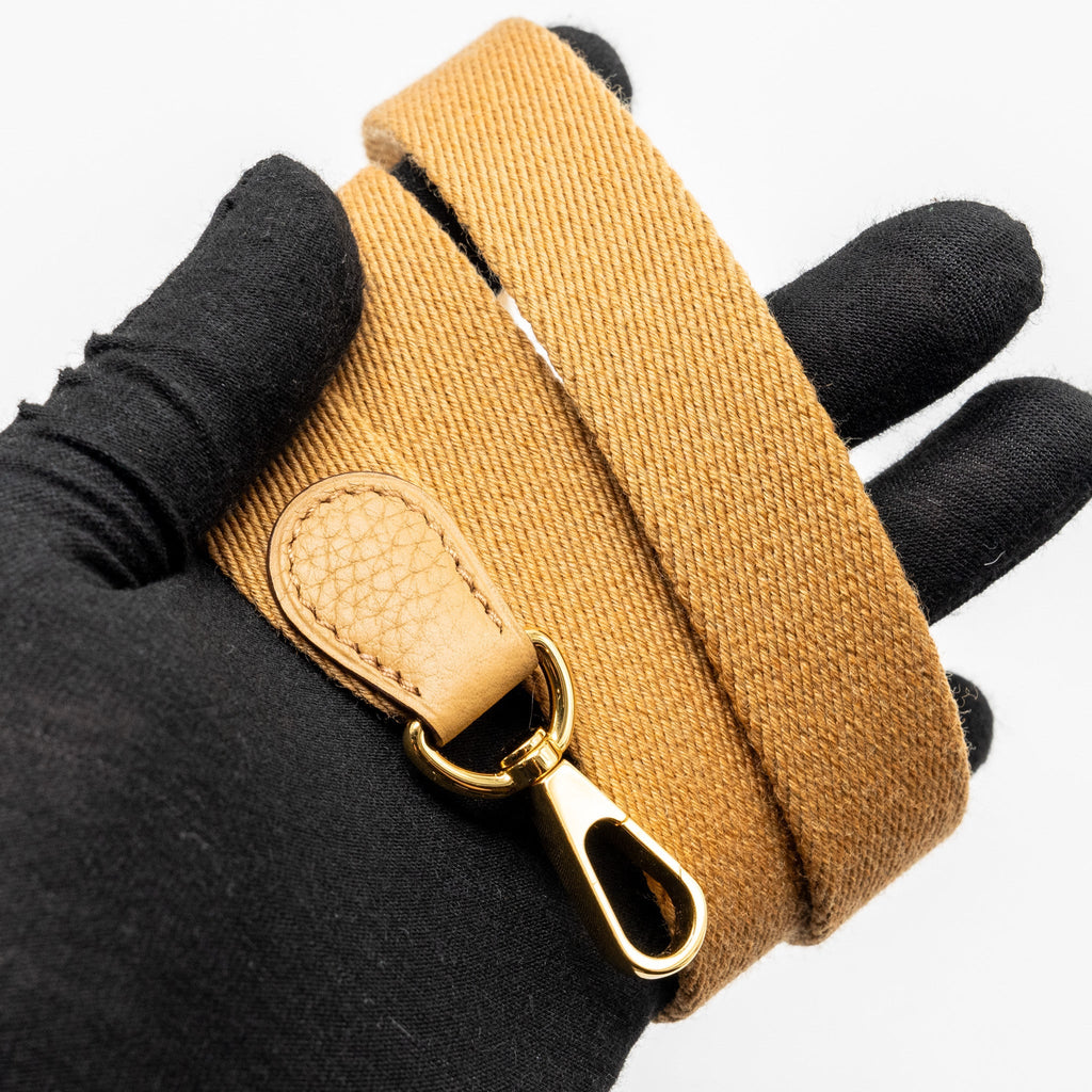 HERMES MINI EVELYNE CLEMENCE BISCUIT / CAMEL GHW