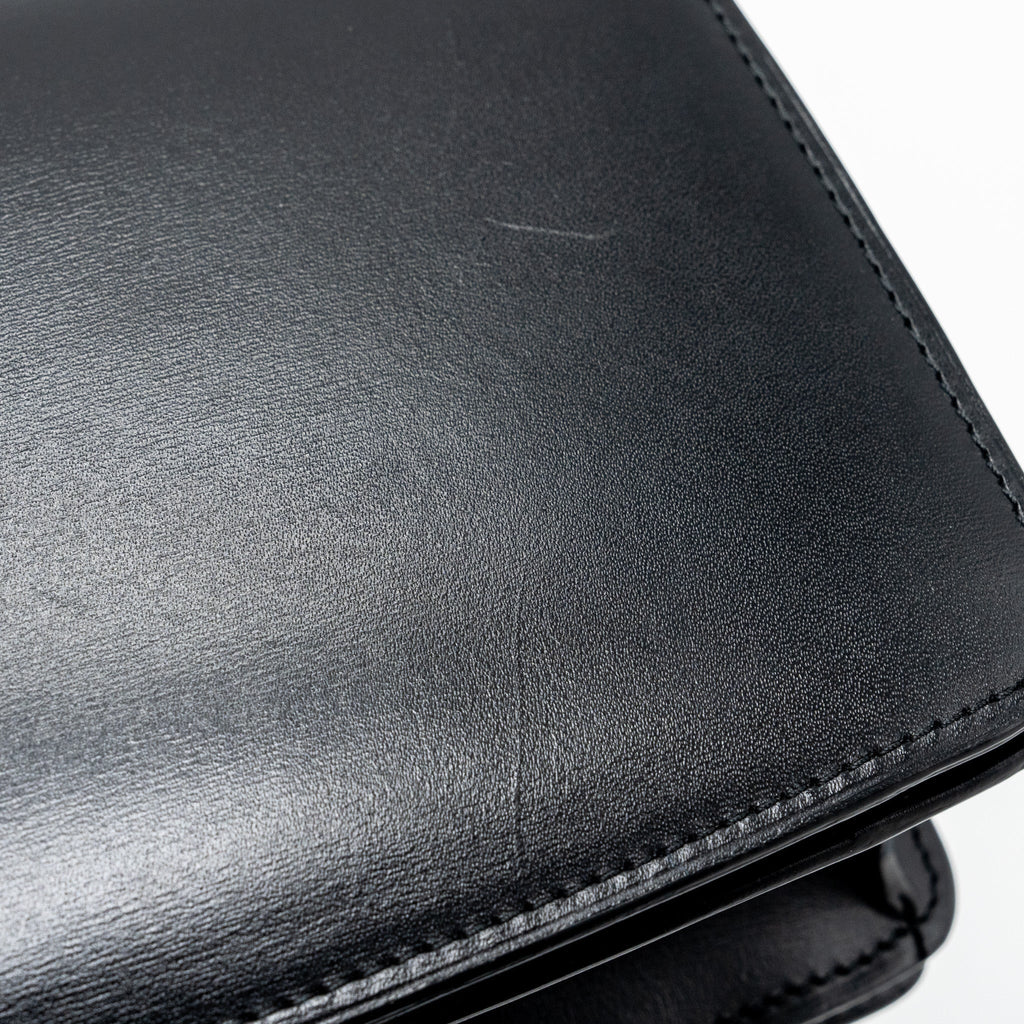 CELINE MINI CLASSIC BOX BAG CALFSKIN BLACK GHW