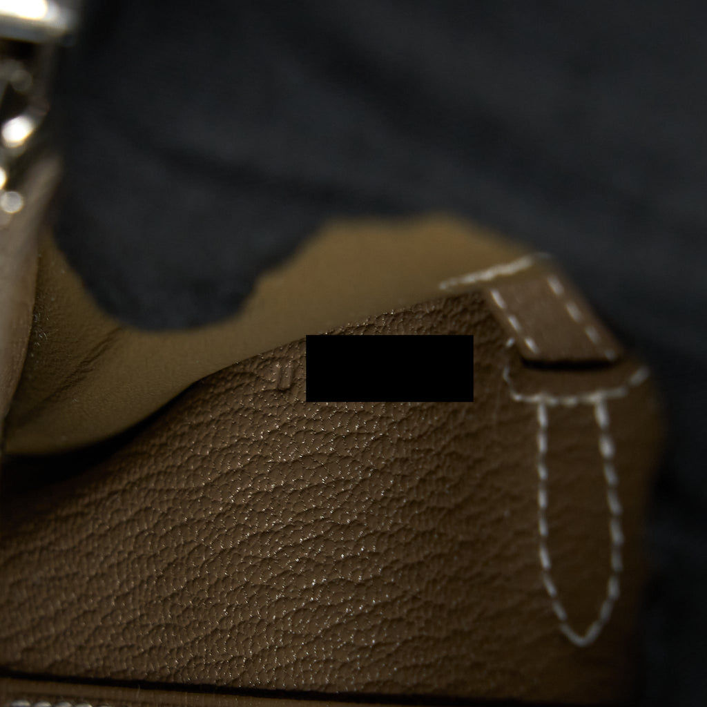 HERMES KELLY TO GO CHEVRE MYSORE ETOUPE SHW
