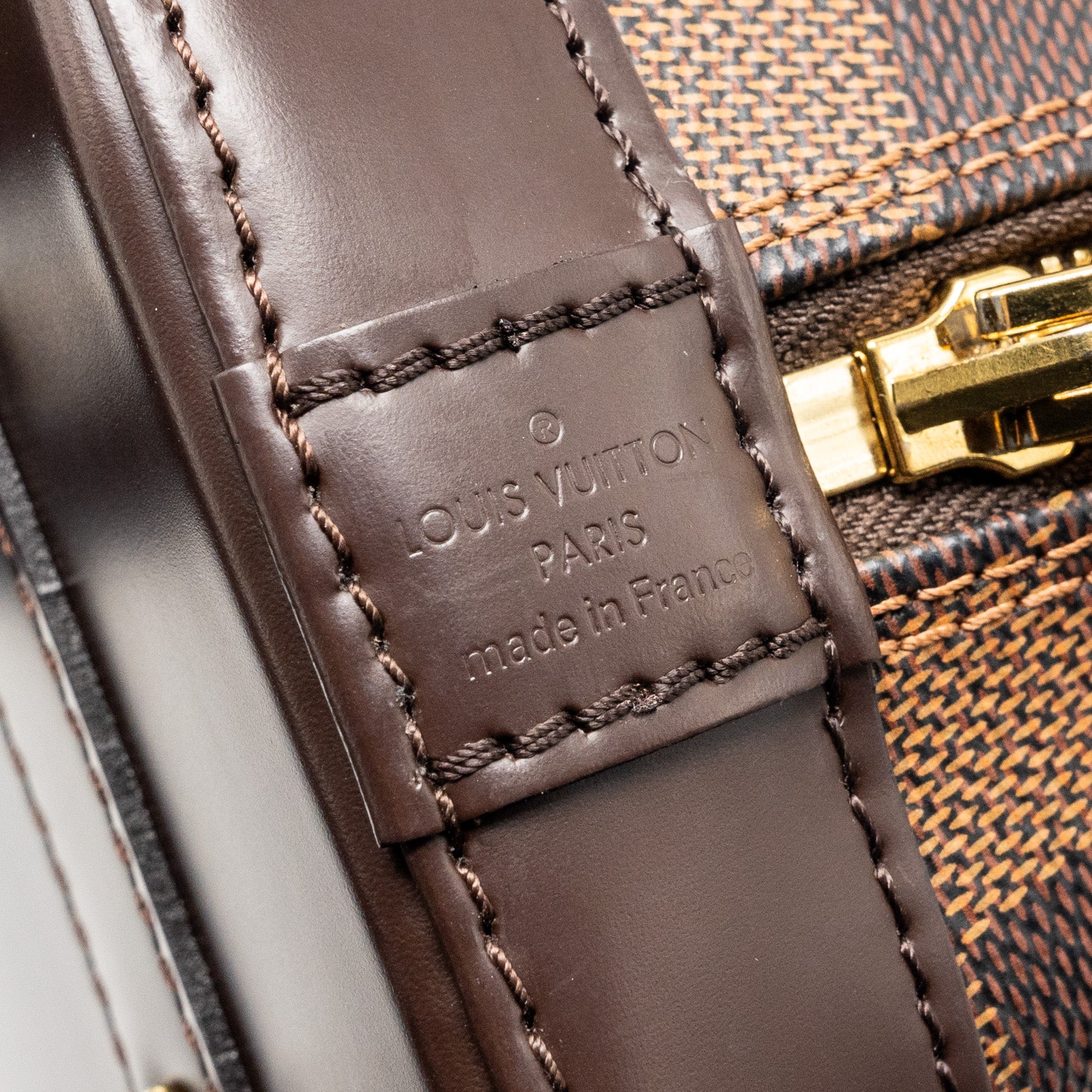 LOUIS VUITTON ALMA BB DAMIER EBENE CANVAS GHW