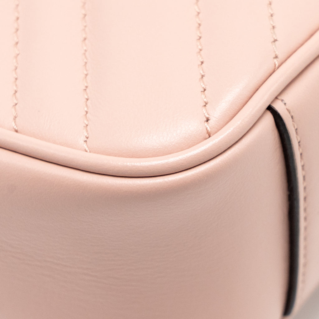 GUCCI SMALL GG MARMONT SHOULDER BAG CALFSKIN PINK GHW