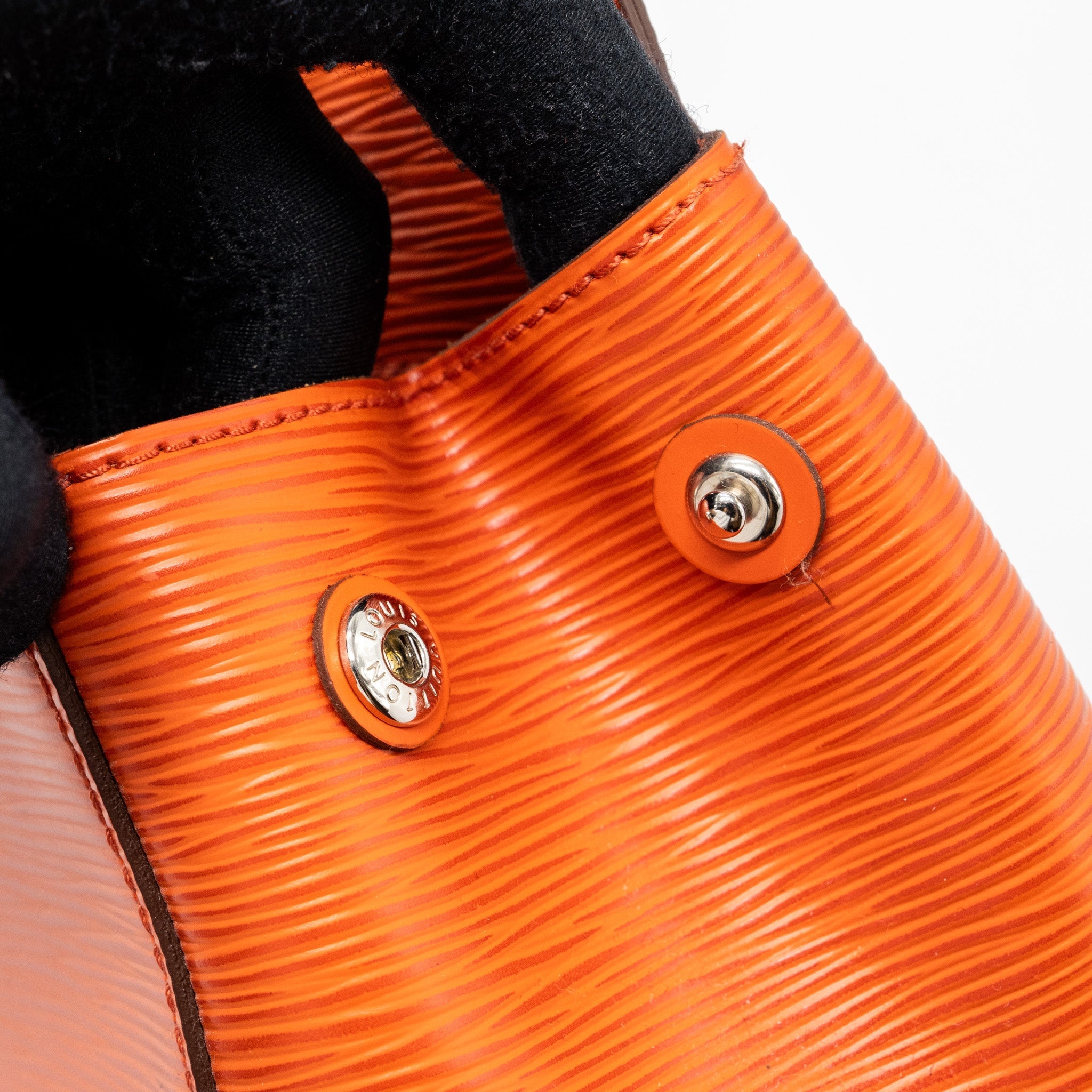 LOUIS VUITTON TOP HANDLE TOTE BAG EPI ORANGE SHW