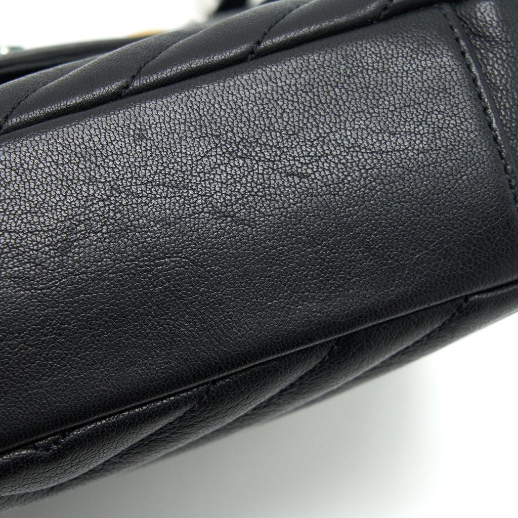 SAINT LAURENT COLLEGE BAG LIMITED EDITION BLACK RUTHENIUM HARDWARE