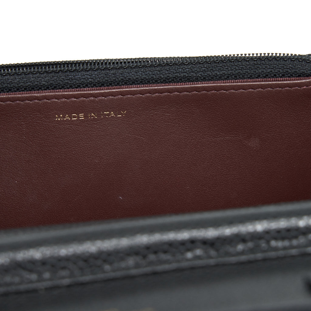 CHANEL CLASSIC WALLET ON CHAIN CAVIAR BLACK GHW