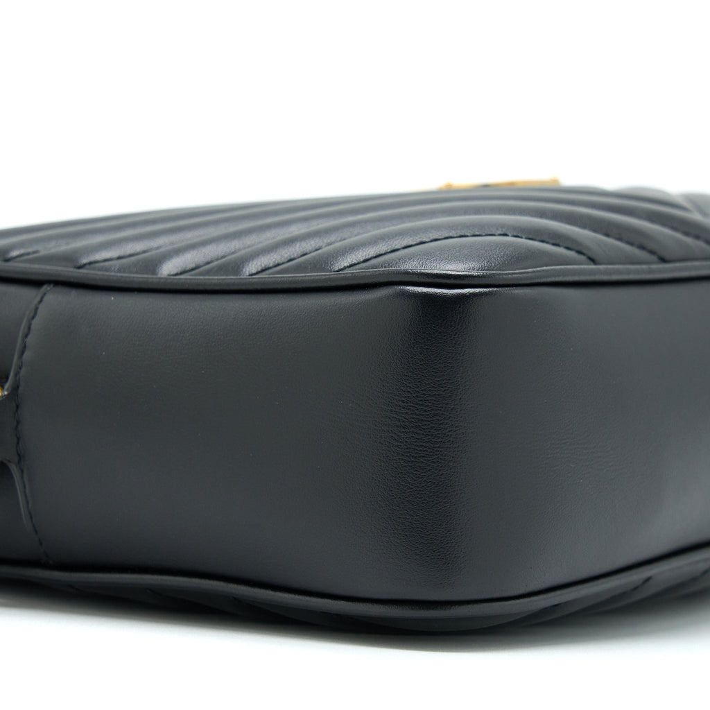 SAINT LAURENT/ YSL LOU CAMERA BAG CALFSKIN BLACK GHW