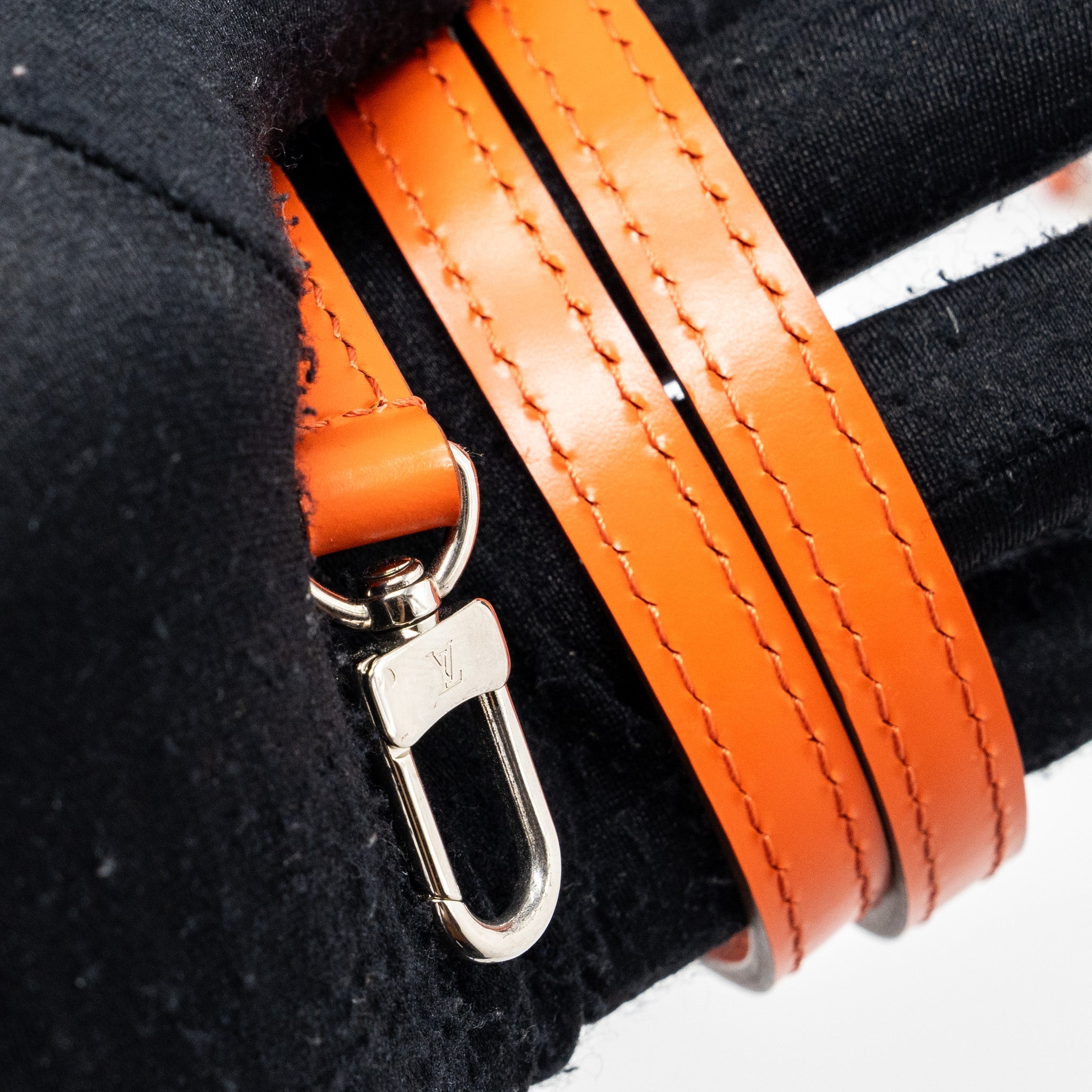 LOUIS VUITTON TOP HANDLE TOTE BAG EPI ORANGE SHW