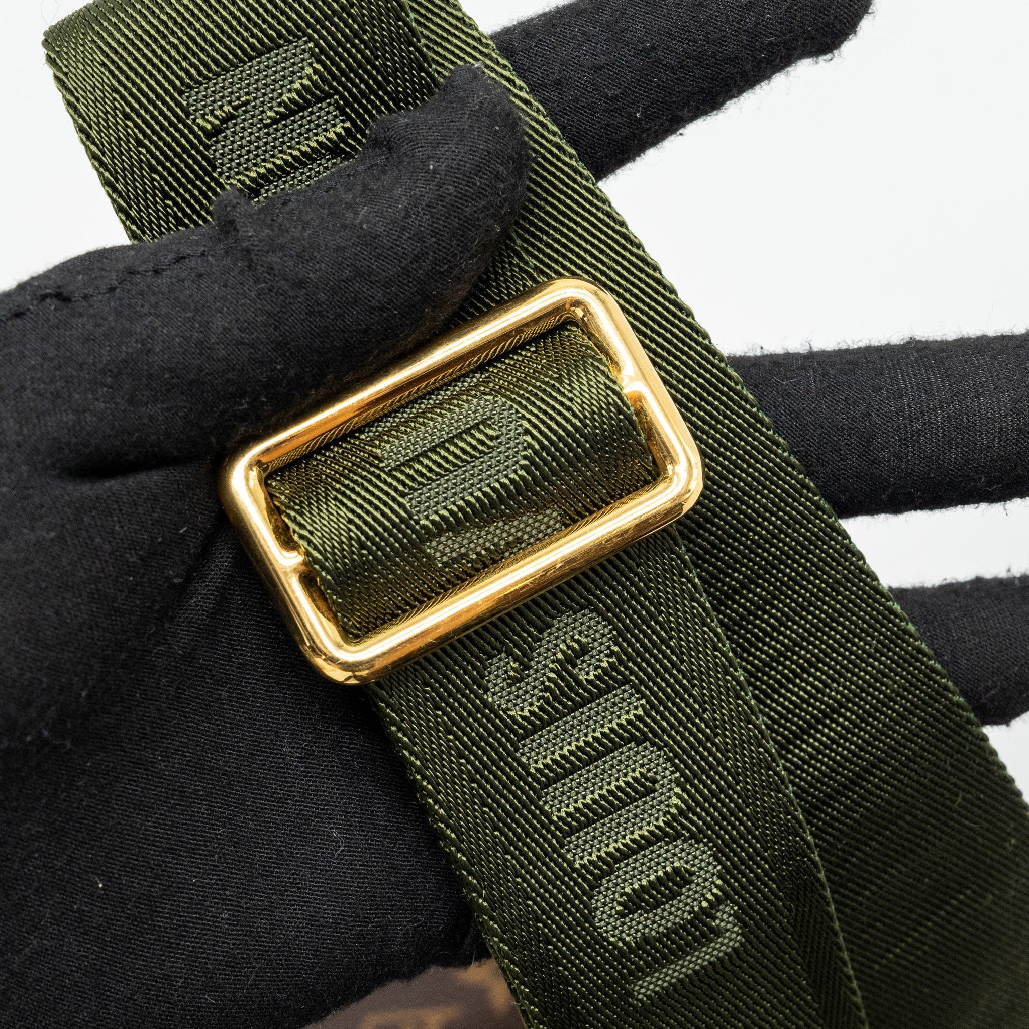LOUIS VUITTON MULTI POCHETTE MONOGRAM CANVAS KHAKI STRAP GHW
