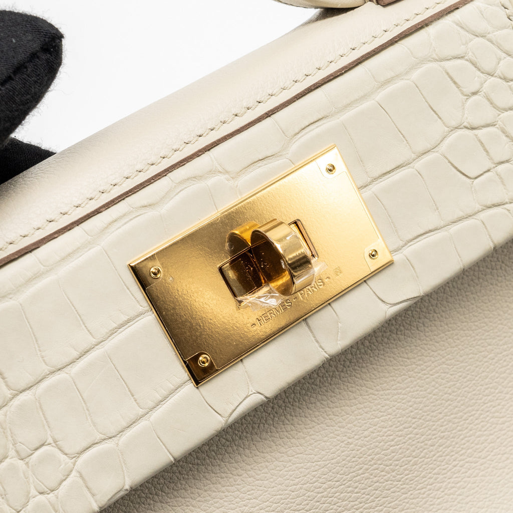 HERMES 24/24 2424-21 TOUCH EVERCOLOR/ALLIGATOR/SWIFT BETON GHW