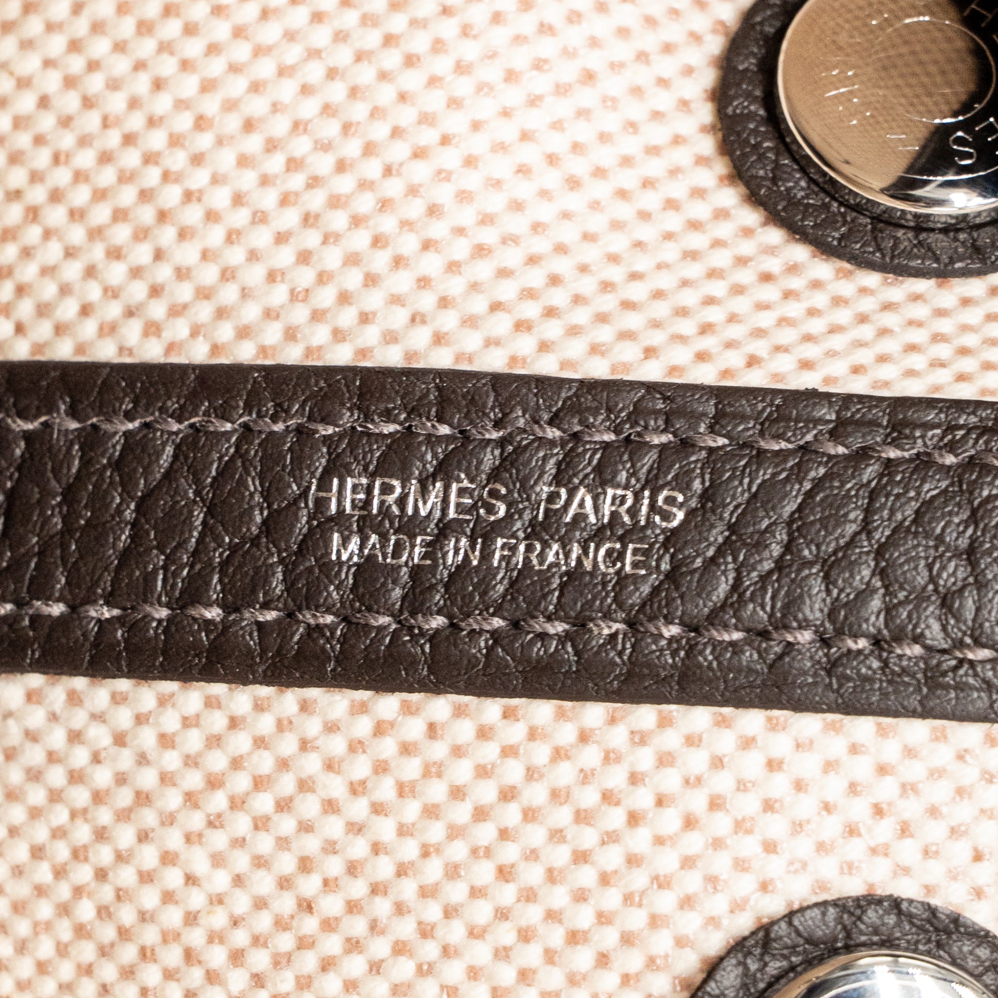 HERMES NEO GARDEN PARTY 23 CANVAS / NEGONDA ECRU-BEIGE/BAI-BRUN SHW