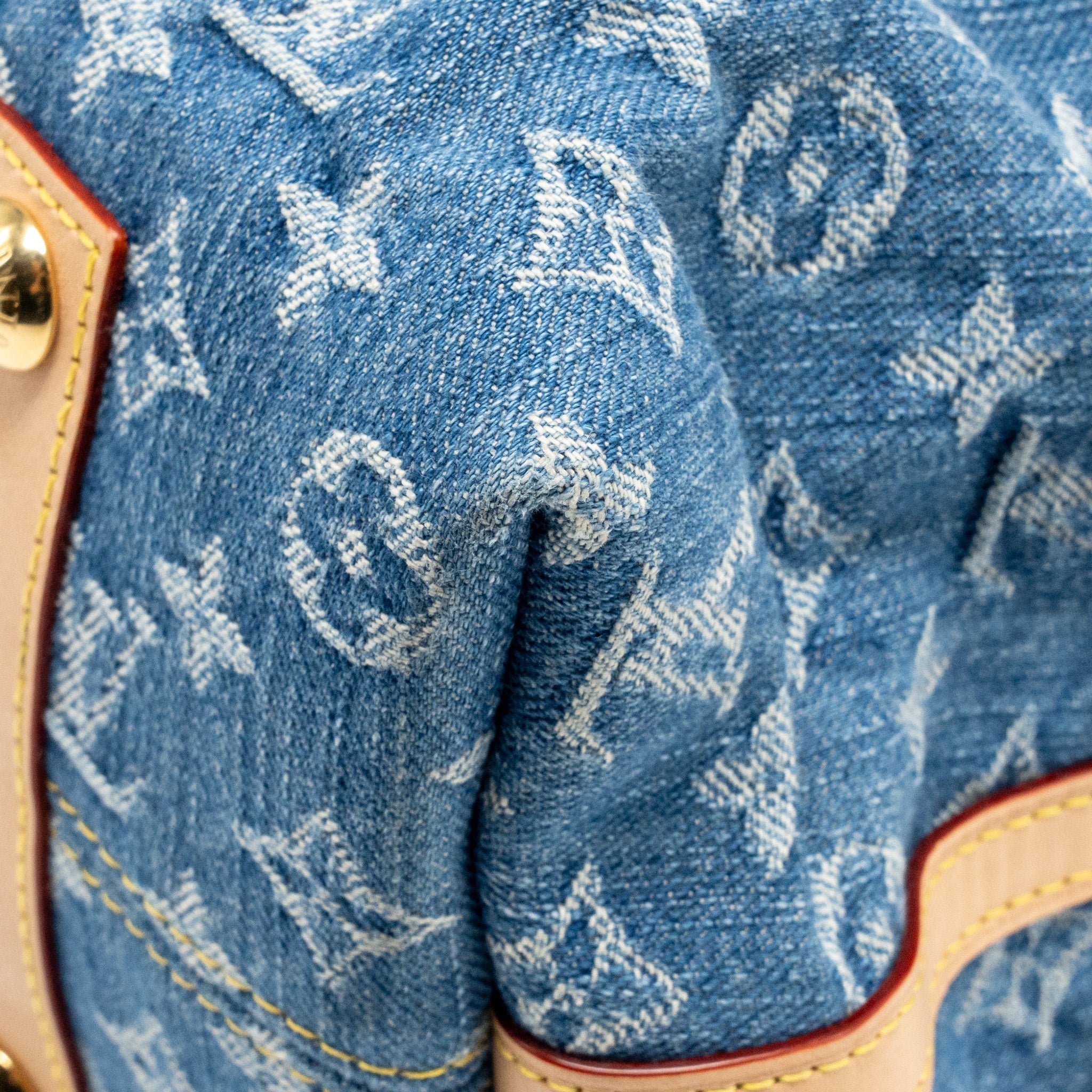 LOUIS VUITTON CARRYALL MM MONOGRAM DENIM BLUE GHW