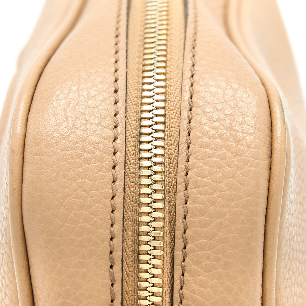 GUCCI SOHO DISCO BAG CALFKSIN DARK BEIGE GHW