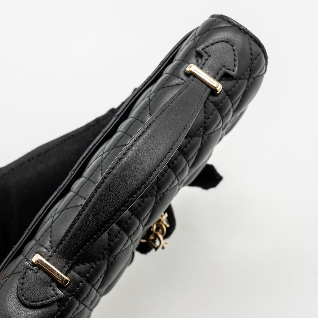 DIOR MY DIOR MINI BAG CANNAGE LAMBSKIN BLACK LGHW