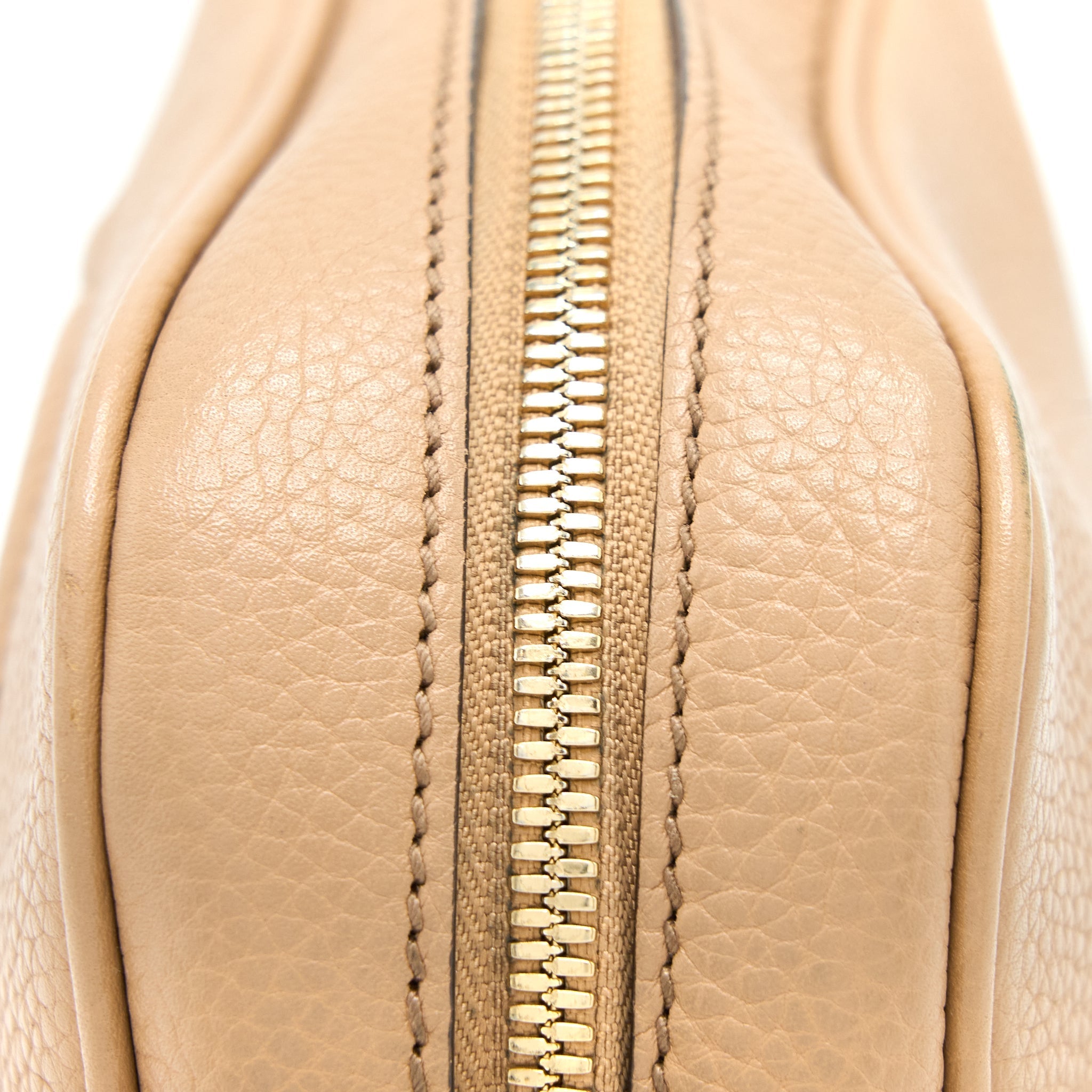GUCCI SOHO DISCO BAG CALFKSIN DARK BEIGE GHW