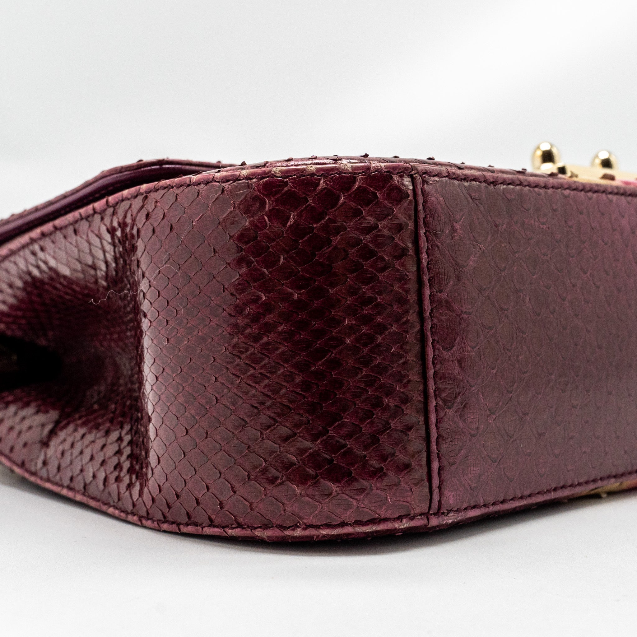 DIOR MISS DIOR MEDIUM FLAP BAG PYTHON MULTICOLOUR GHW