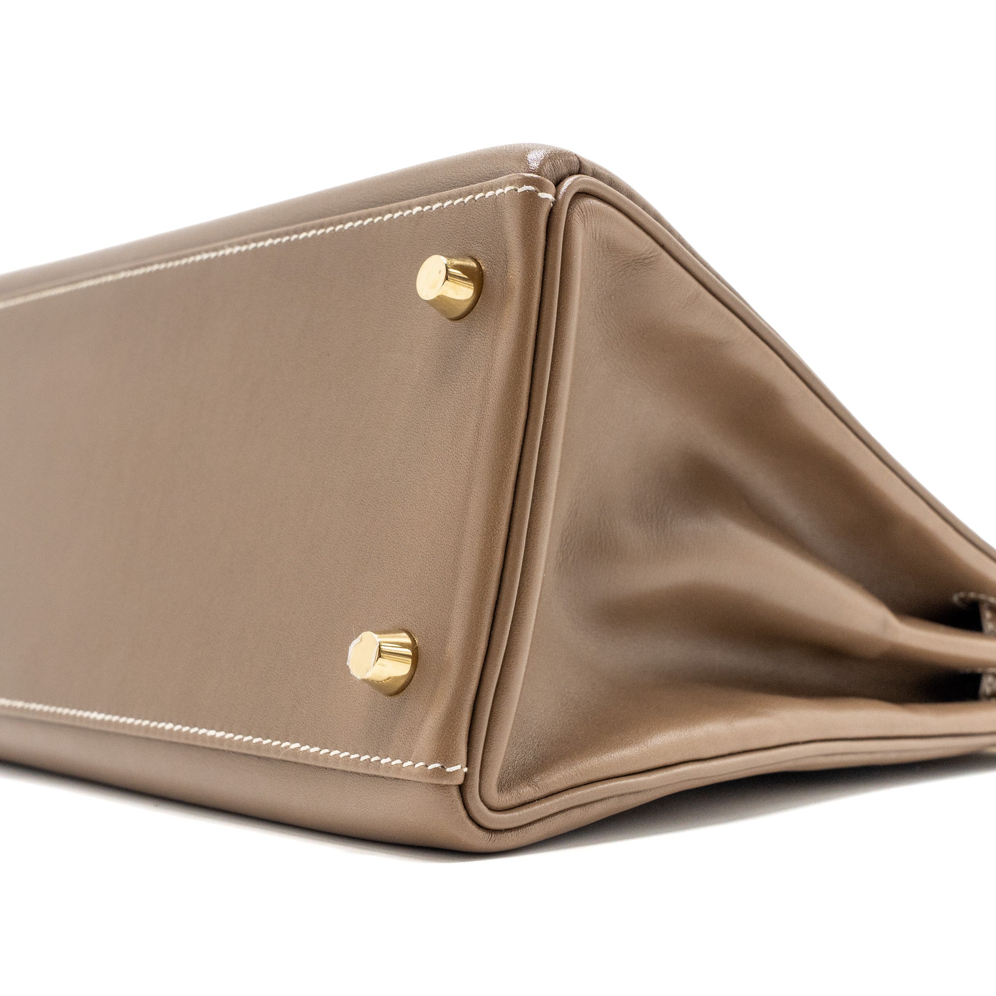 HERMES KELLY 28 TADELAKT ETOUPE GHW