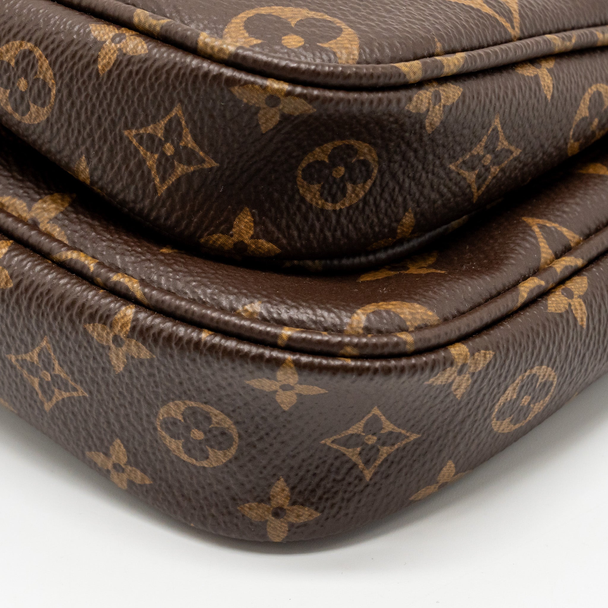 LOUIS VUITTON MULTI POCHETTE ACCESSORIES KHAKI STRAP MONOGRAM CANVAS GHW