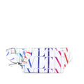 VALENTINO VLTN PRINT BELT BAG CALFSKIN WHITE/ MULTICOLOURED SHW