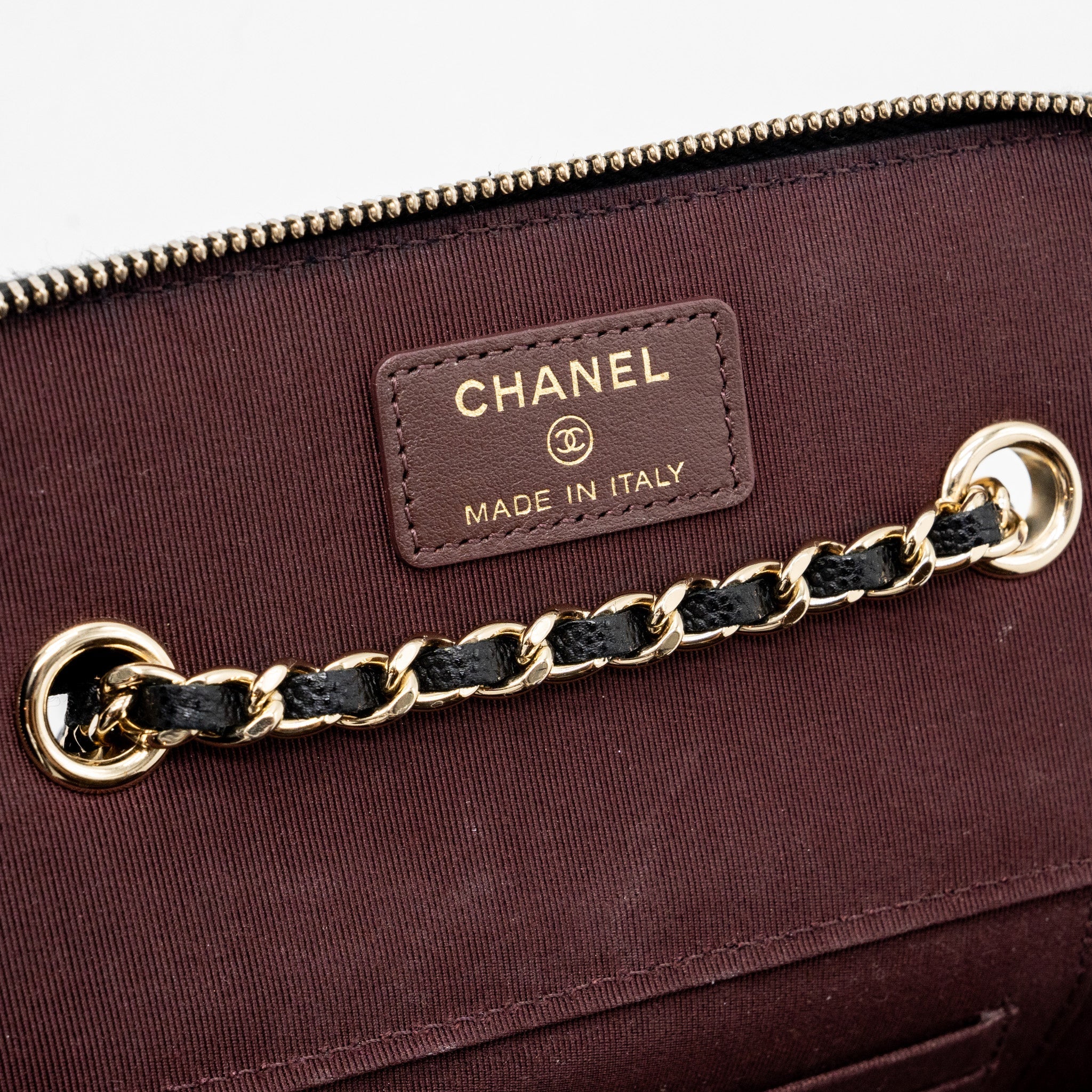 CHANEL LONG VANITY CASE CAVIAR BLACK LGHW