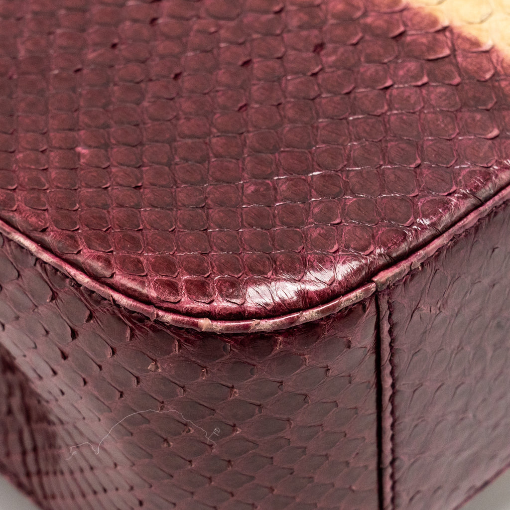 DIOR MISS DIOR MEDIUM FLAP BAG PYTHON MULTICOLOUR GHW