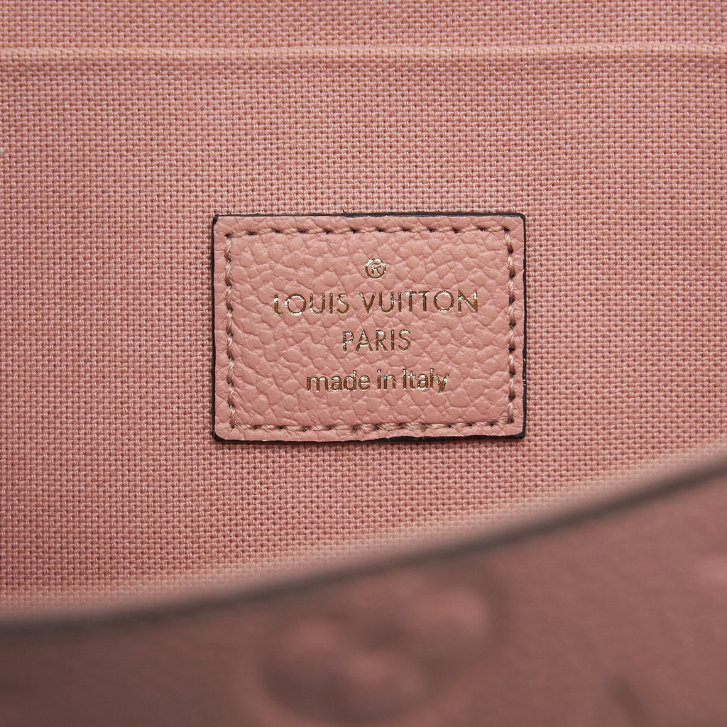 LOUIS VUITTON FELICIE POCHETTE MONOGRAM EMPREINTE ROSE POUDRE