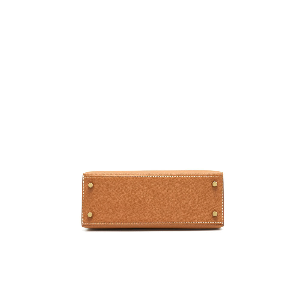 HERMES KELLY 25 SELLIER GOLD WITH GHW