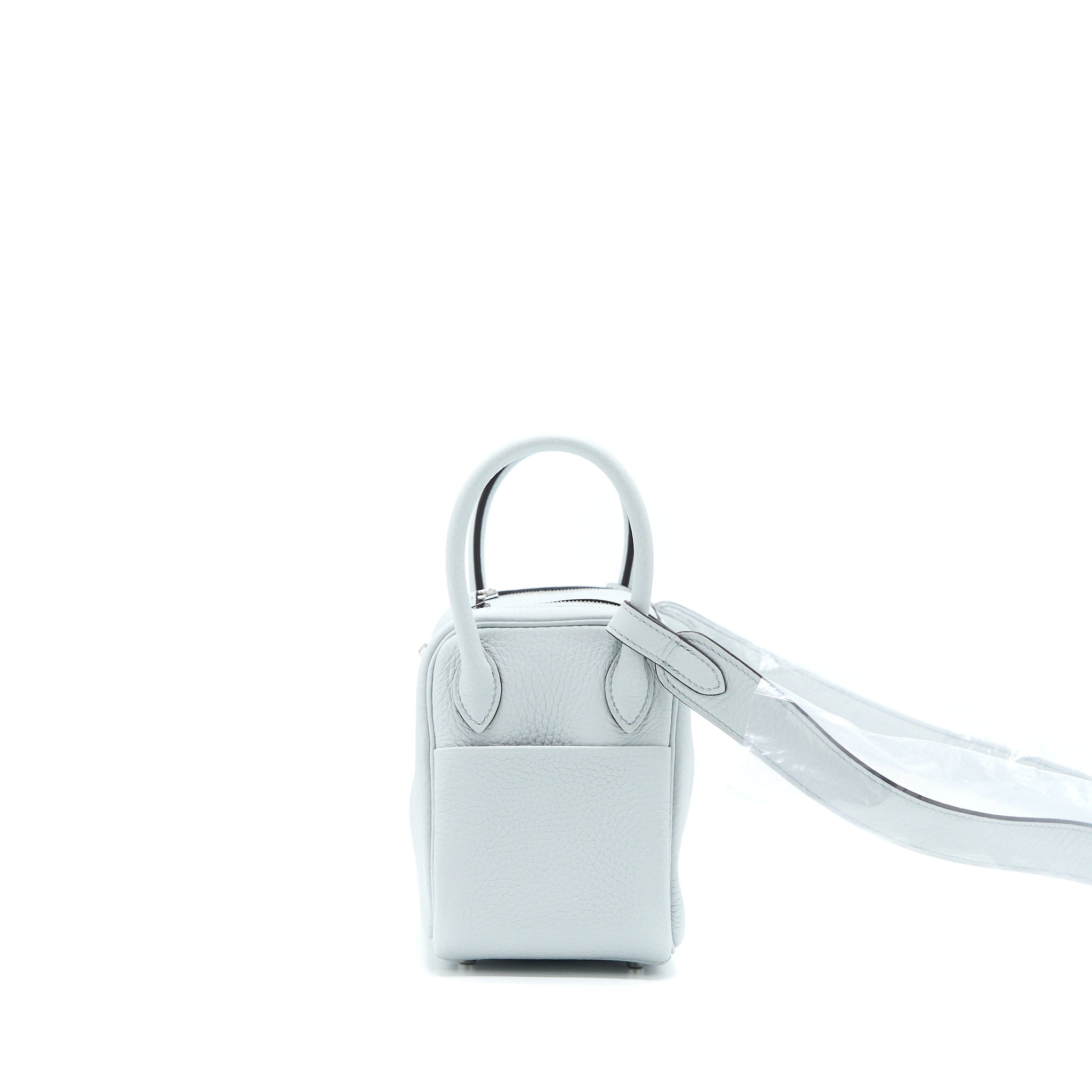 HERMES MINI LINDY CLEMENCE BLUE PALE SHW