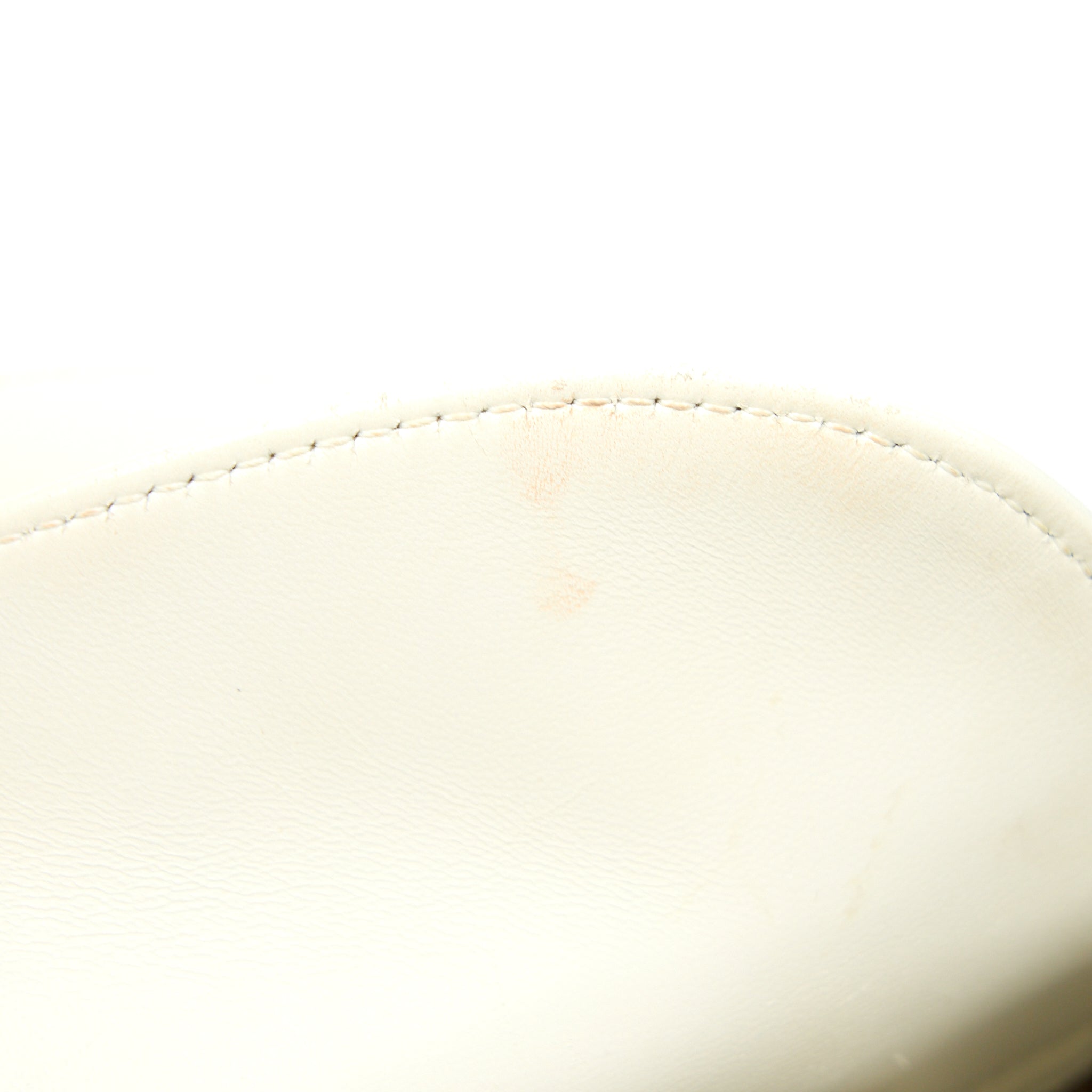 DIOR SMALL LADY DIOR LAMBSKIN WHITE LGHW