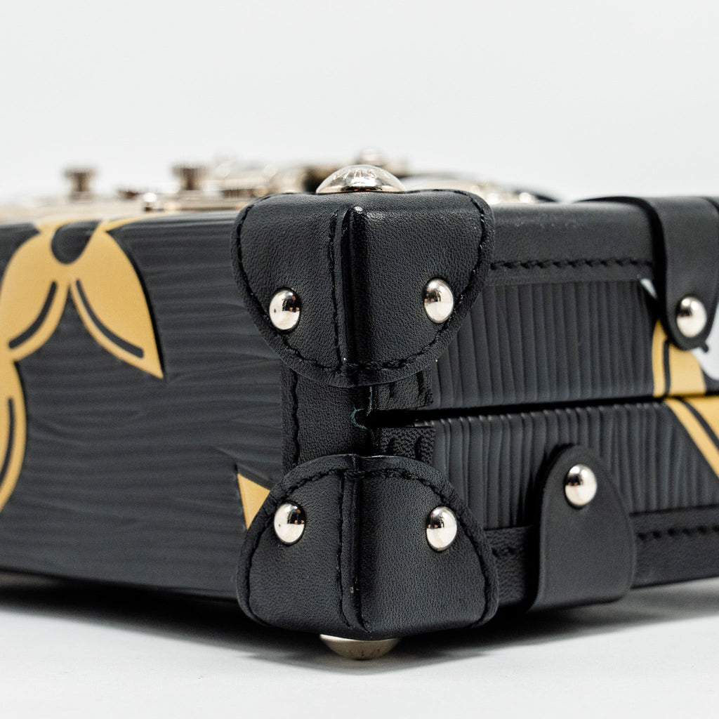 LOUIS VUITTON PETITE MALLE EPI BLACK/ GOLD SHW