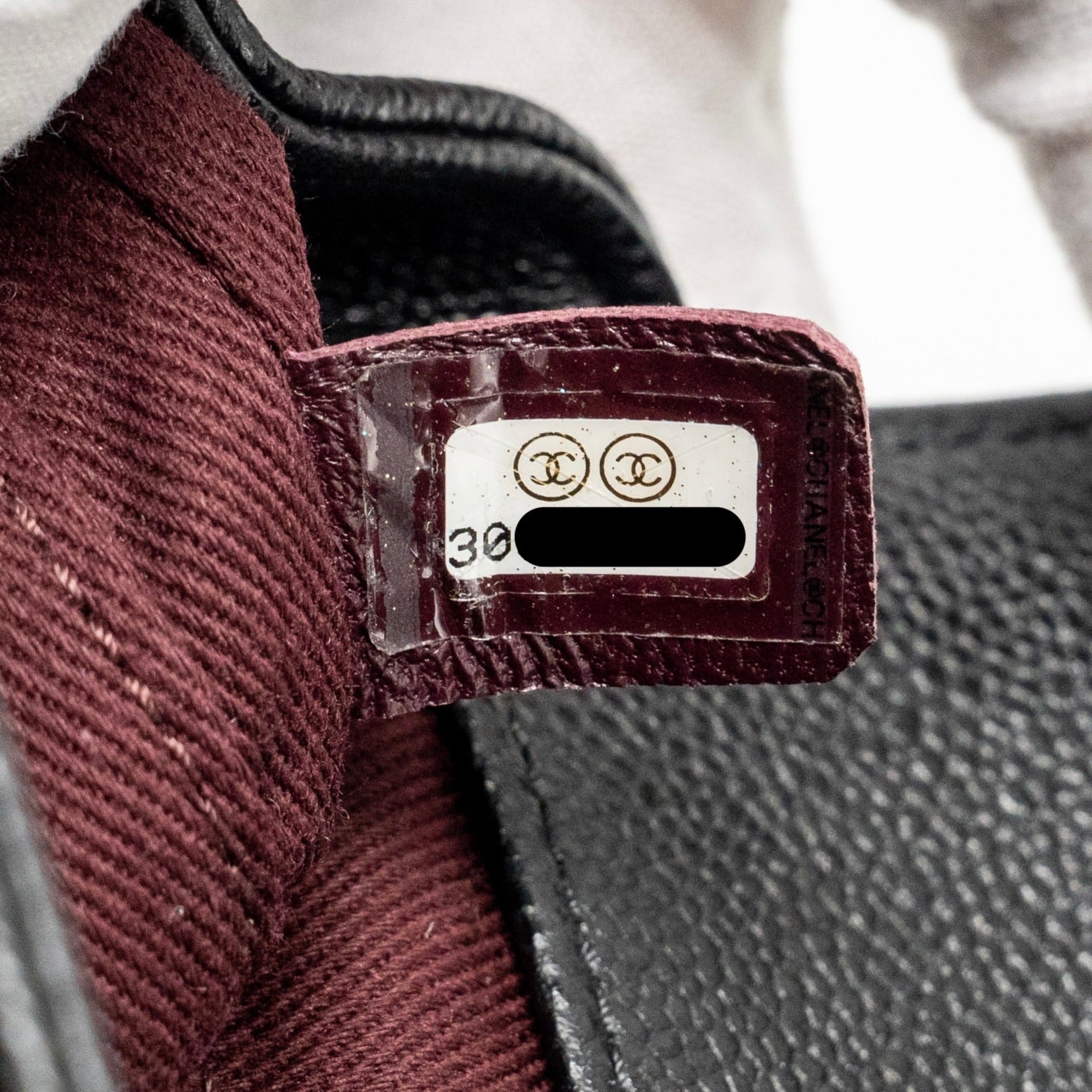 CHANEL SMALL BUSINESS AFFINITY CAVIAR BLACK LGHW