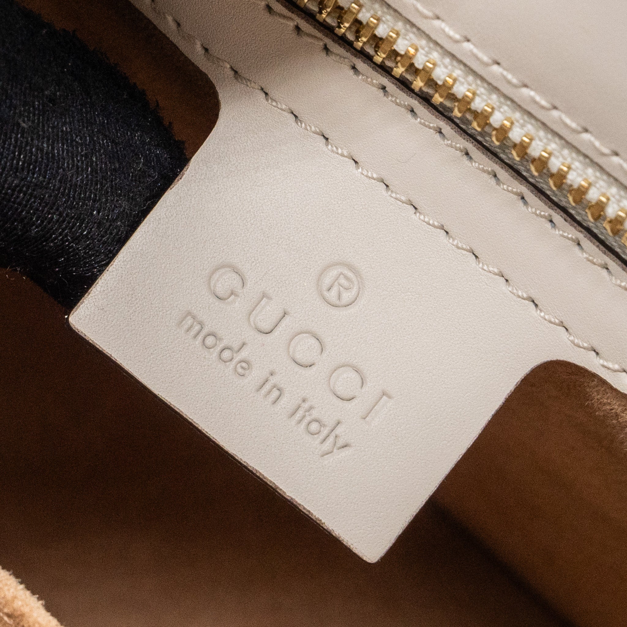 GUCCI SYLVIE SHOULDER BAG CALFSKIN WHITE GHW