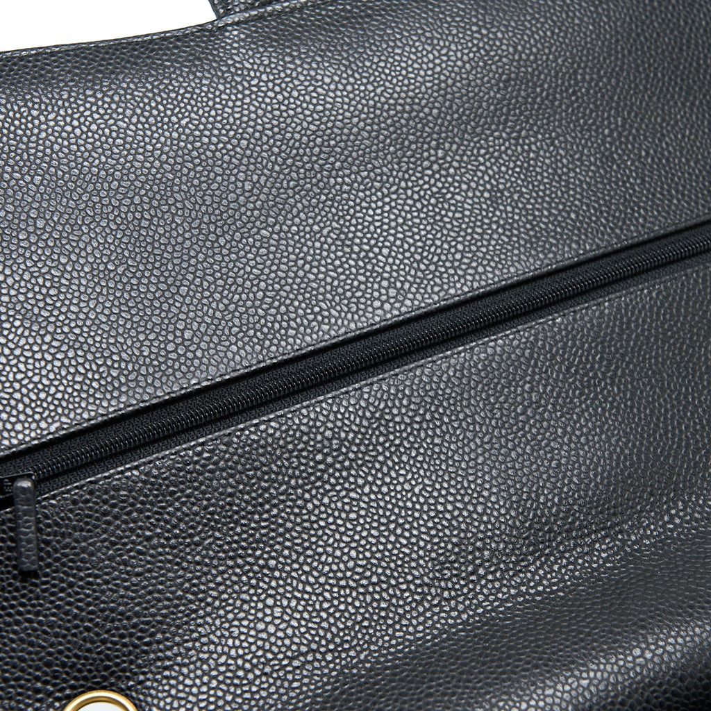 CHANEL MAXI CLASSIC DOUBLE FLAP BAG CAVIAR BLACK GHW