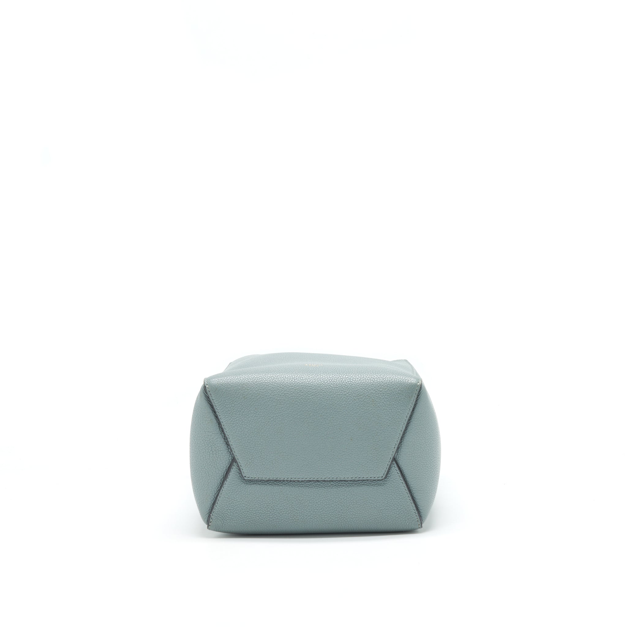 CELINE SMALL SANGLE BUCKET BAG IN GREY