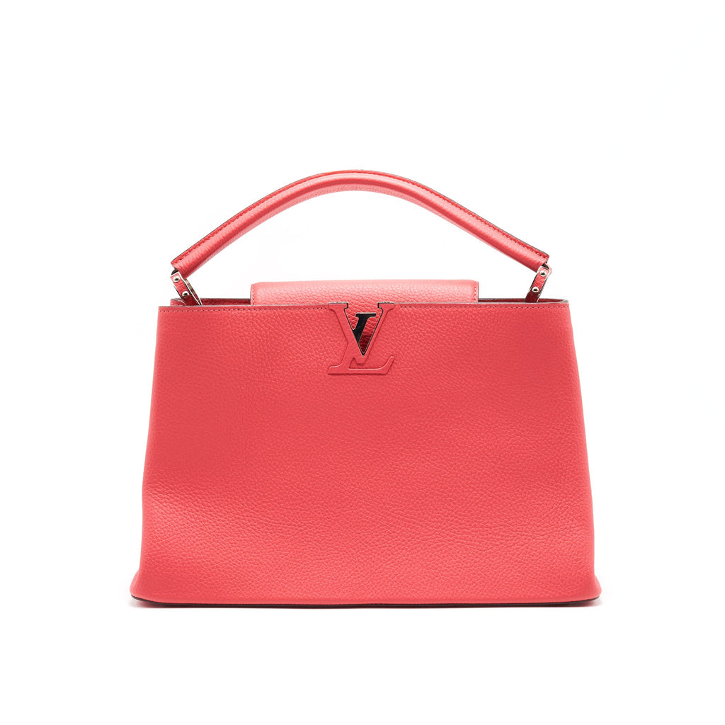 LOUIS VUITTON CAPUCINES MM PINK WITH SHW