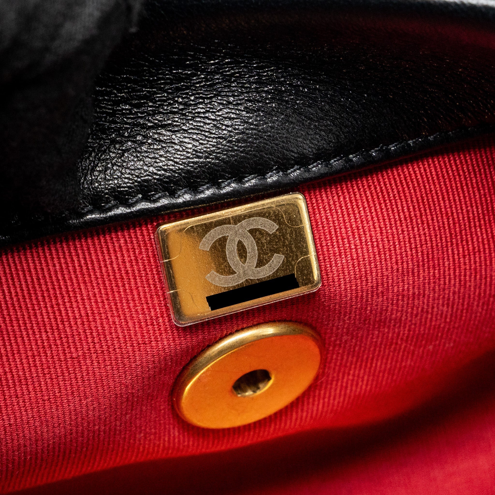 CHANEL 24C HOBO SHOULDER BAG LAMBSKIN BLACK MULTICOLOUR HARDWARE (MICROCHIP)