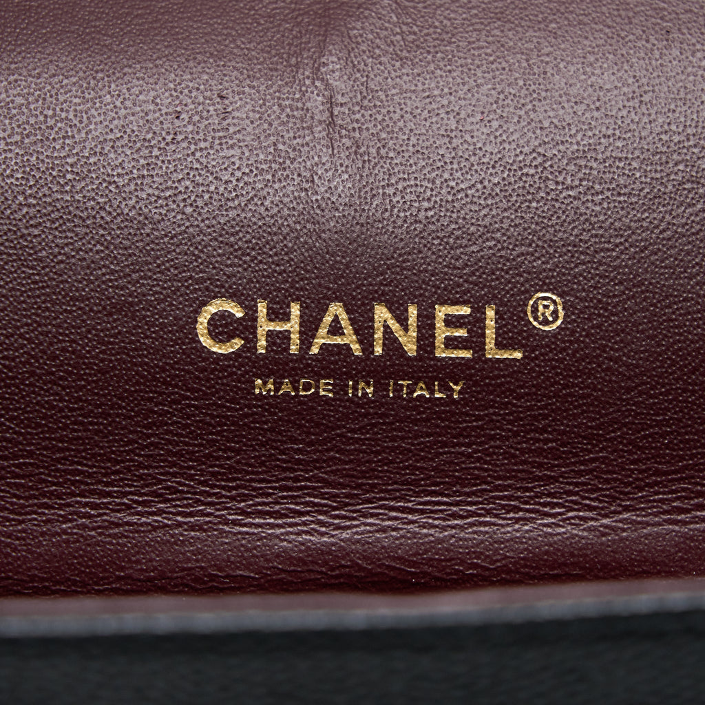 CHANEL MAXI CLASSIC DOUBLE FLAP BAG CAVIAR BLACK GHW
